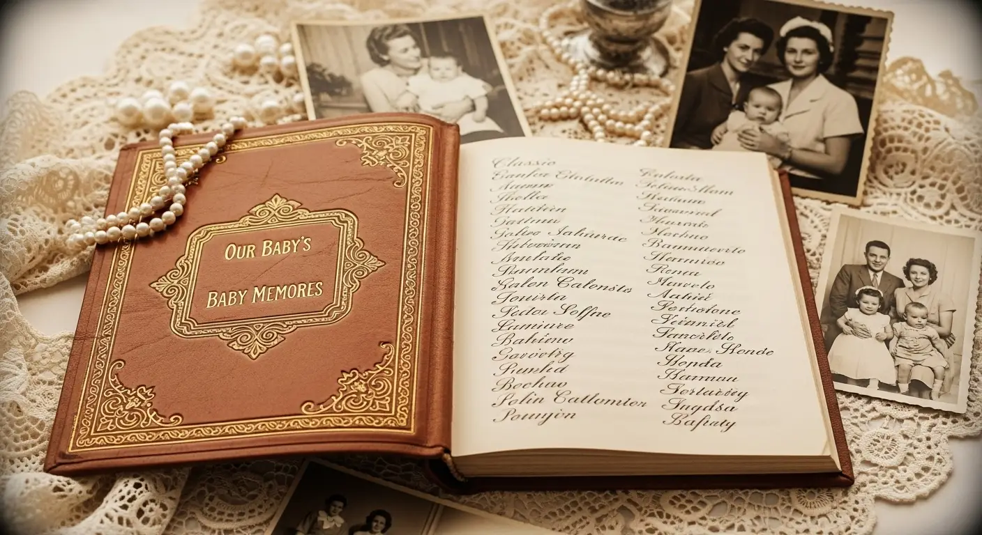 Vintage baby name book